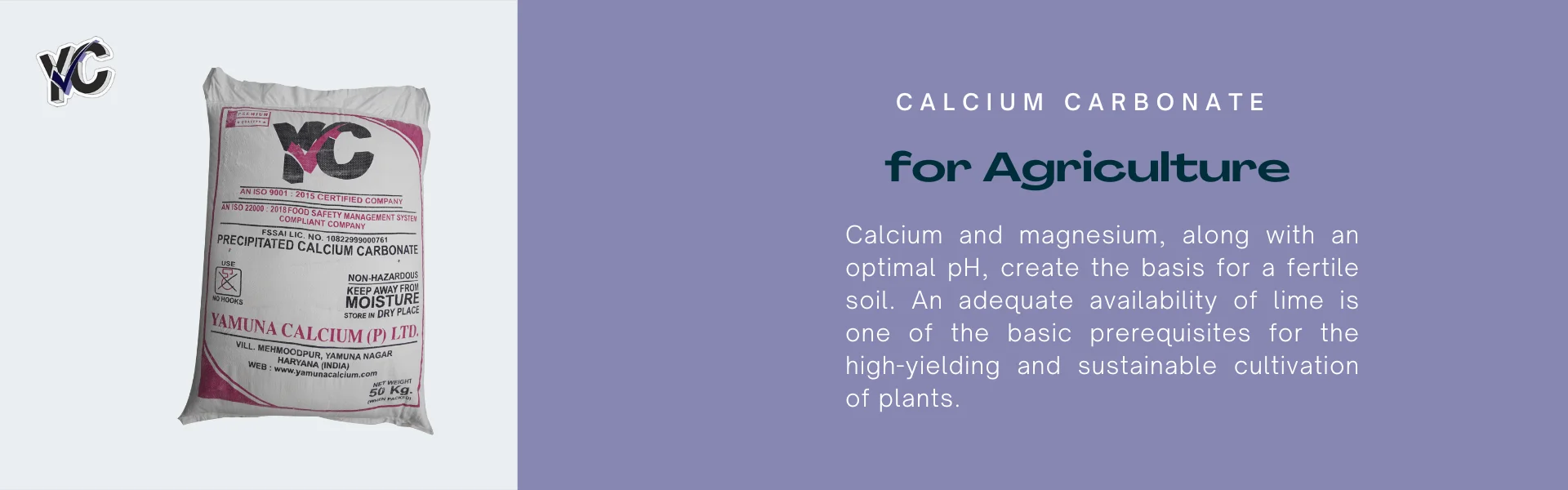 calcium carbonate for agriculture manufacturer in india