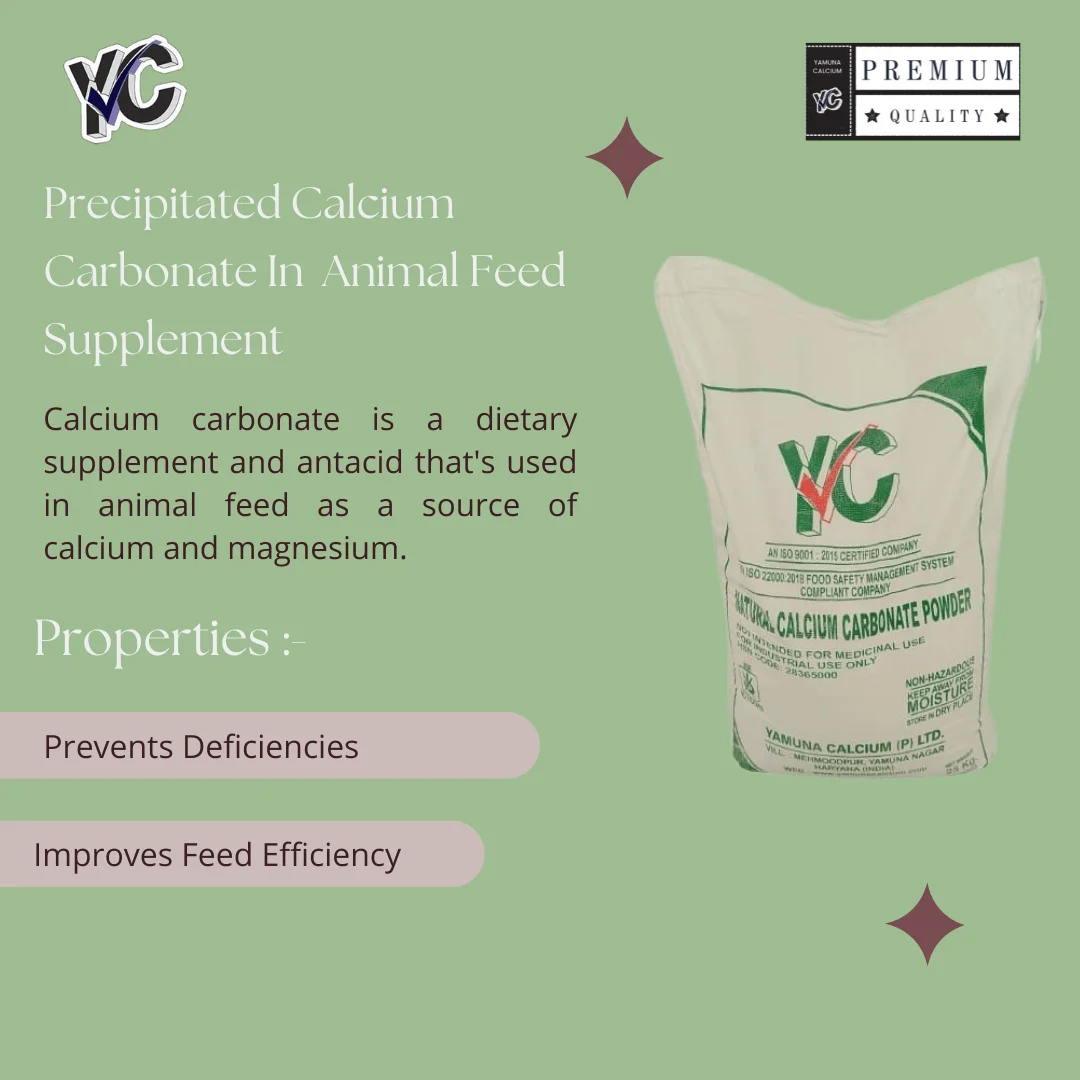 calcium carbonate for animal feed supplement in india