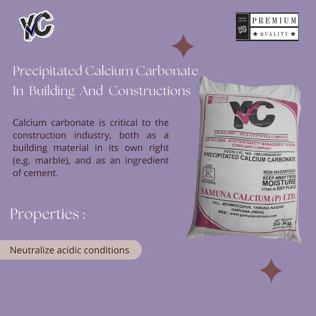 calcium carbonate for building and construction in india