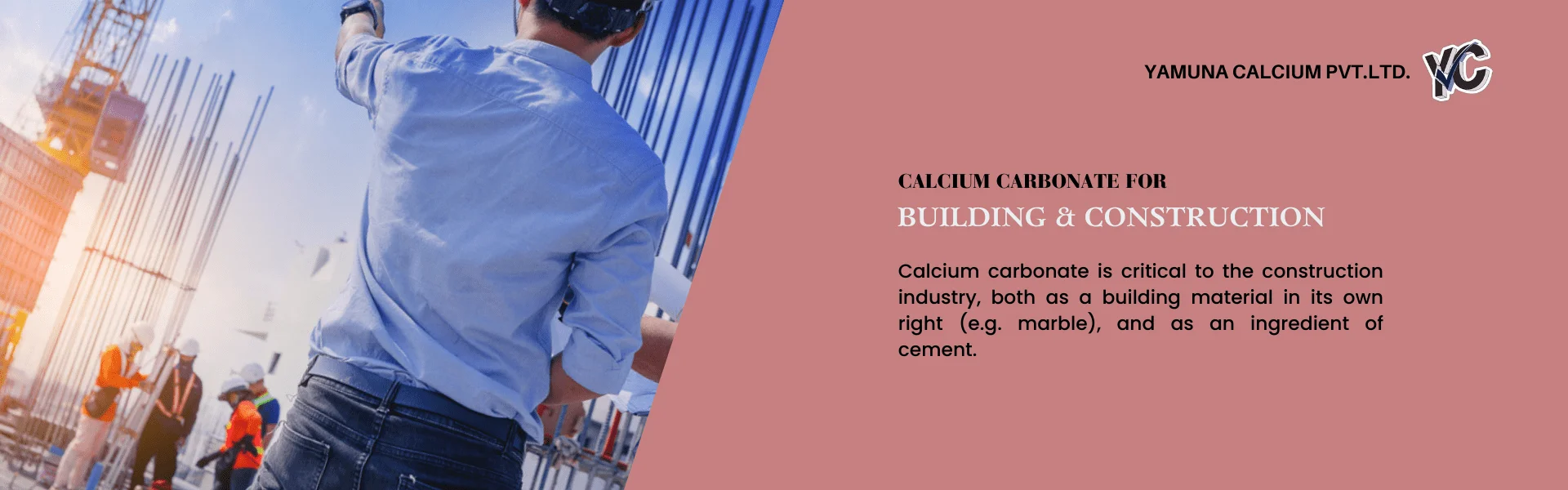 calcium carbonate for building and construction manufacturer in india