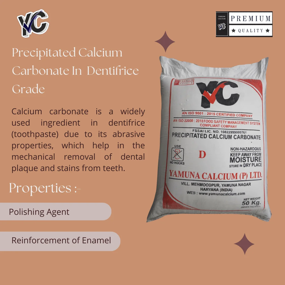 calcium carbonate for dentifrice grade in india