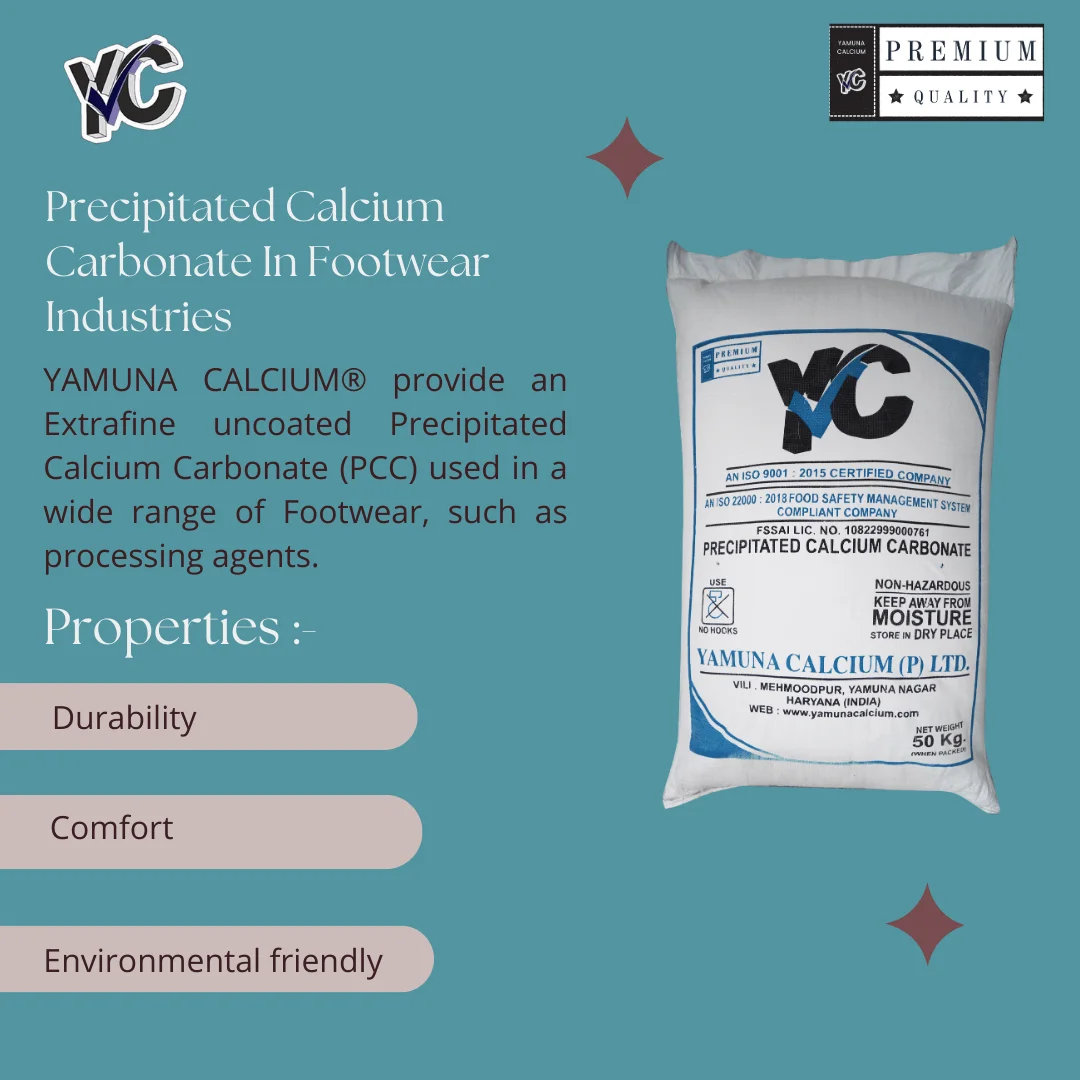 calcium carbonate for footwear industry in india