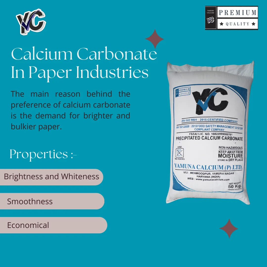 calcium carbonate for paper industry in india