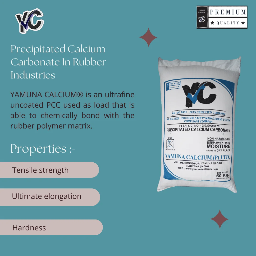 calcium carbonate for rubber industry in india