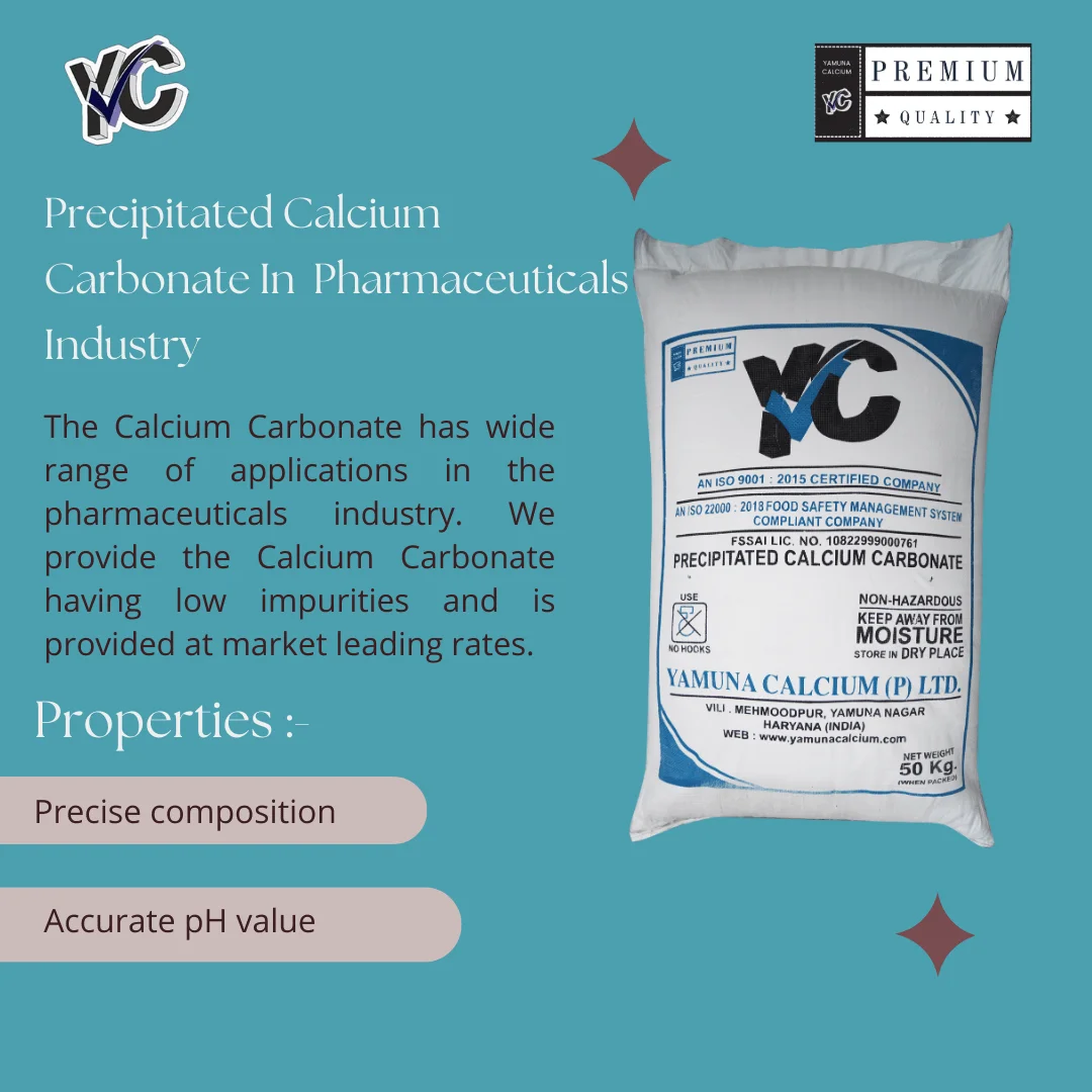 Ground Calcium Carbonate for Pharmaceuticals Industry