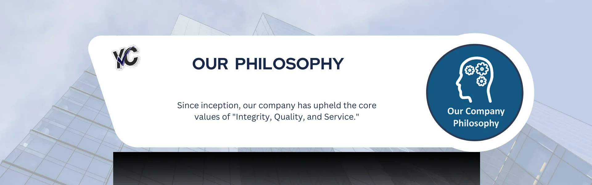 yamuna calcium our philosophy banner